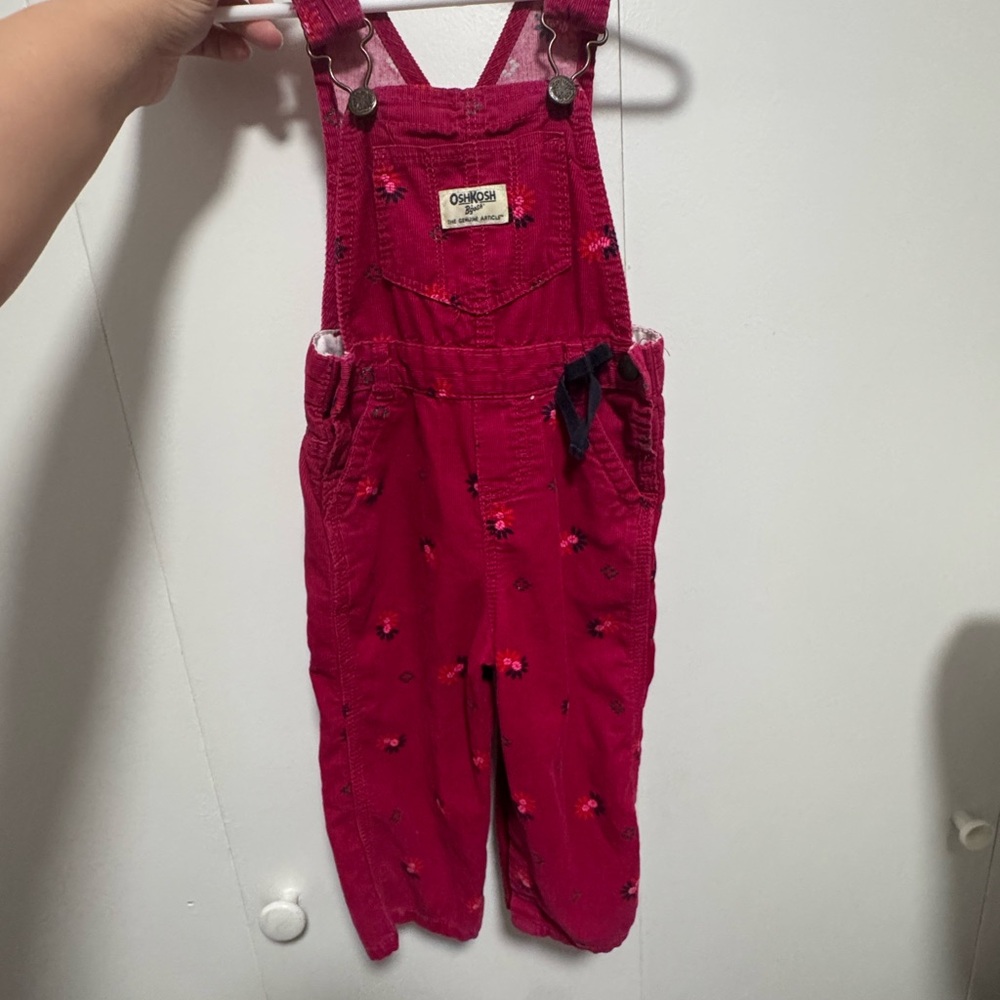 OshKosh B'gosh Cherry Red Kids Overalls